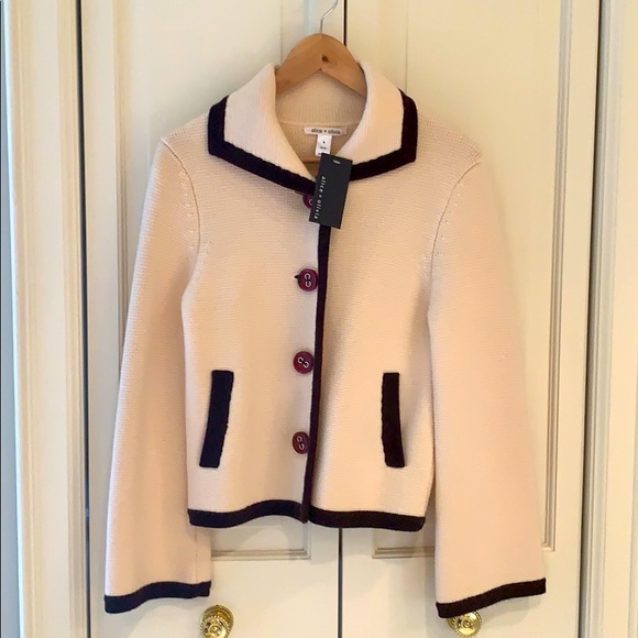 NWT Alice & Olivia heavy knit cardigan jacket S